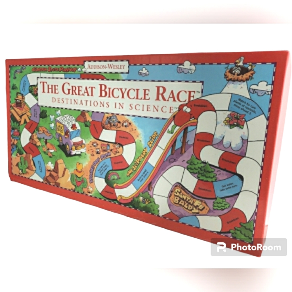 COPY - The Great Bicycle Race board game Addison-Wesley